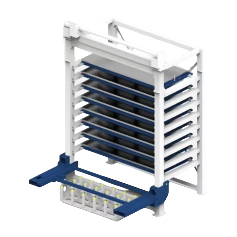 Sistema de material de placa de una sola torre