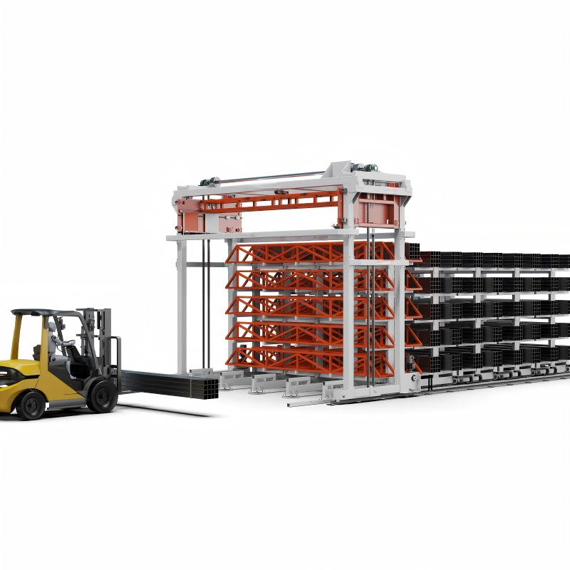 Sistemas de almacenamiento automatizados para materiales largos